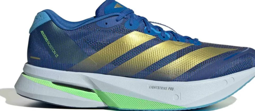 Adidas Men's Adizero Boston 13 Blue / Goldmt / Blue Burst