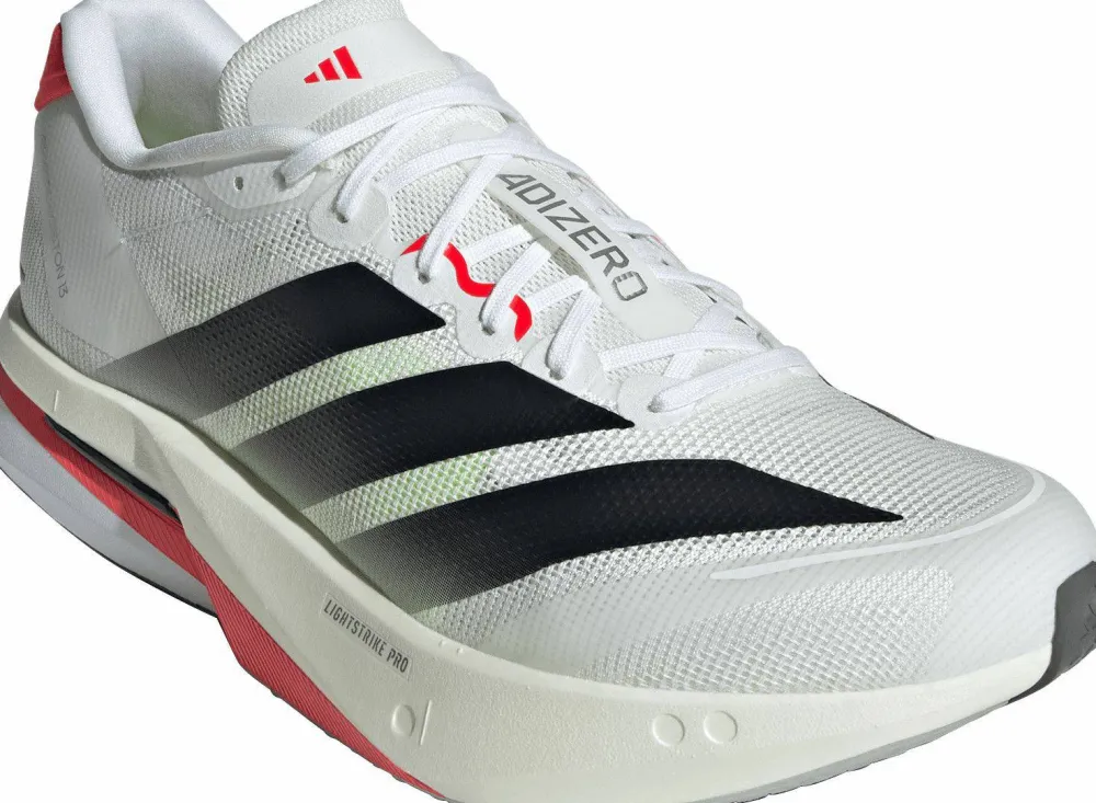 Sale Men's Adizero Boston 13 Cloud White/Core Black/Lucid Red Löparskor Herr