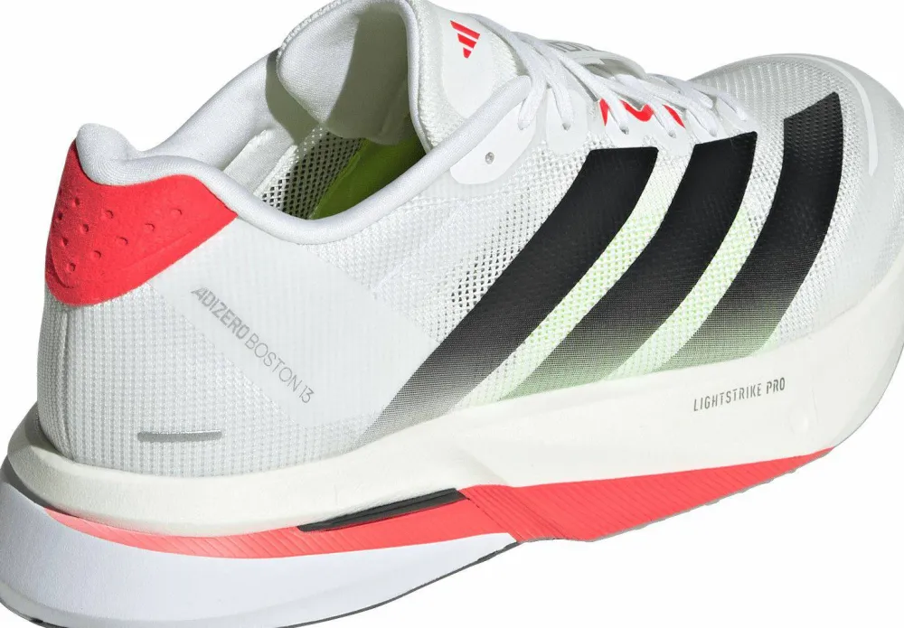 Sale Men's Adizero Boston 13 Cloud White/Core Black/Lucid Red Löparskor Herr