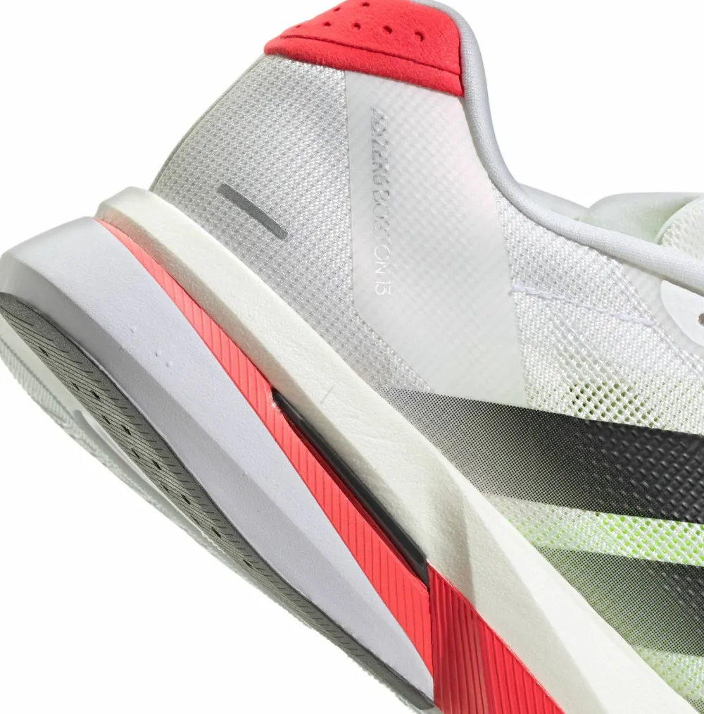 Sale Men's Adizero Boston 13 Cloud White/Core Black/Lucid Red Löparskor Herr