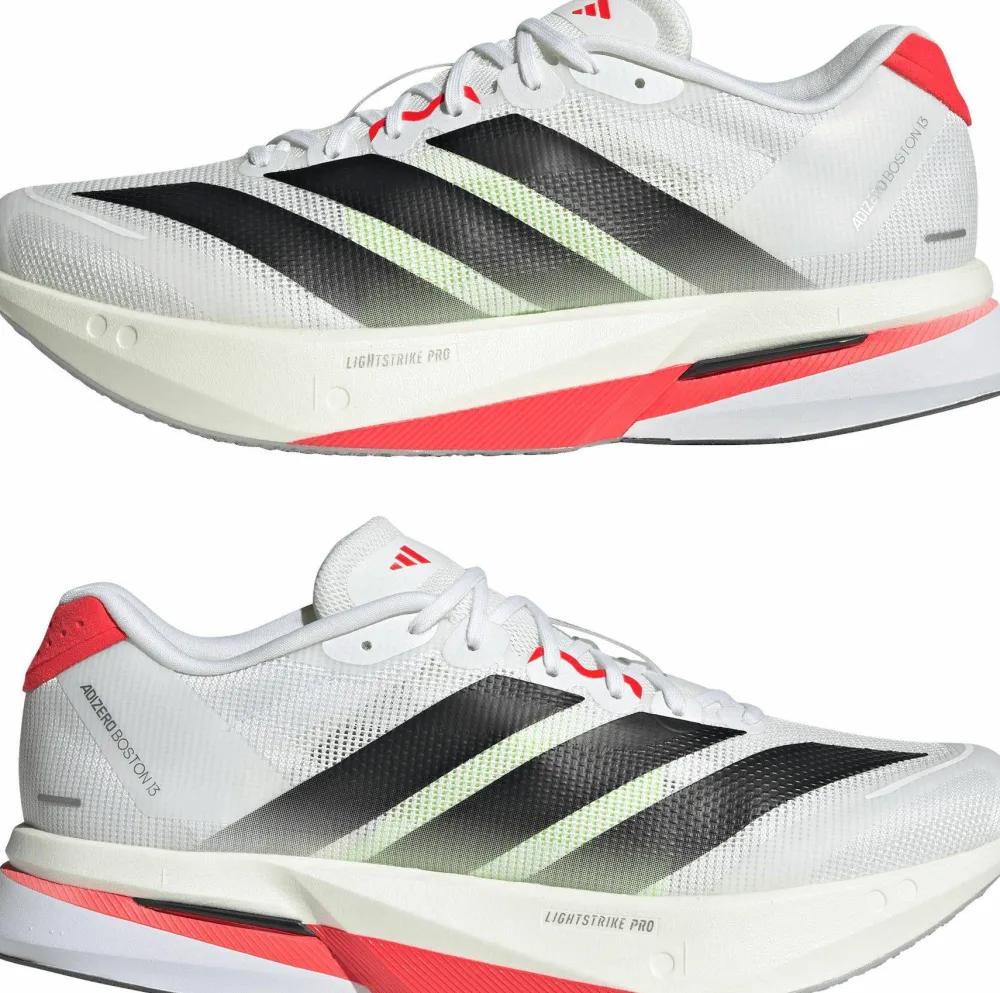 Sale Men's Adizero Boston 13 Cloud White/Core Black/Lucid Red Löparskor Herr