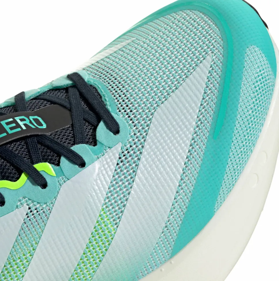 Adidas Men's Adizero Boston 13 Flash Aqua/Cloud White/Lucid Lemon