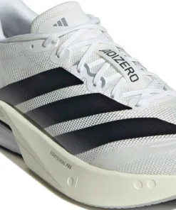 Adidas Men's Adizero Boston 13 Cloud White / Core Black / Dash Grey Hot