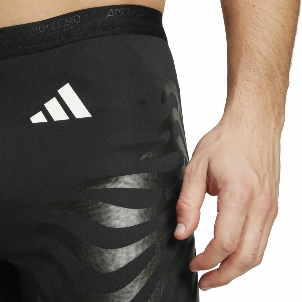 Adidas Men's Adizero Control Running Short Tights Black
