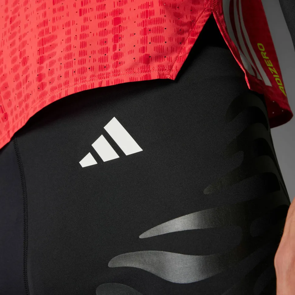 Adidas Men's Adizero Control Running Short Tights Black