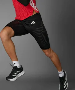 Adidas Men's Adizero Control Running Short Tights Black
