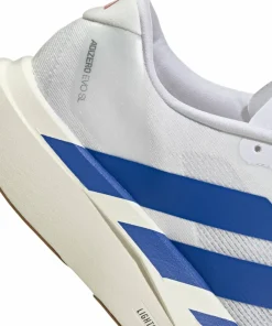 Adidas Men's Adizero Evo SL Cloud White / Royal Blue / Pure Ruby Clearance