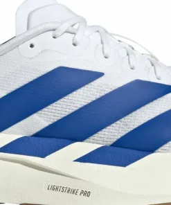 Adidas Men's Adizero Evo SL Cloud White / Royal Blue / Pure Ruby Clearance
