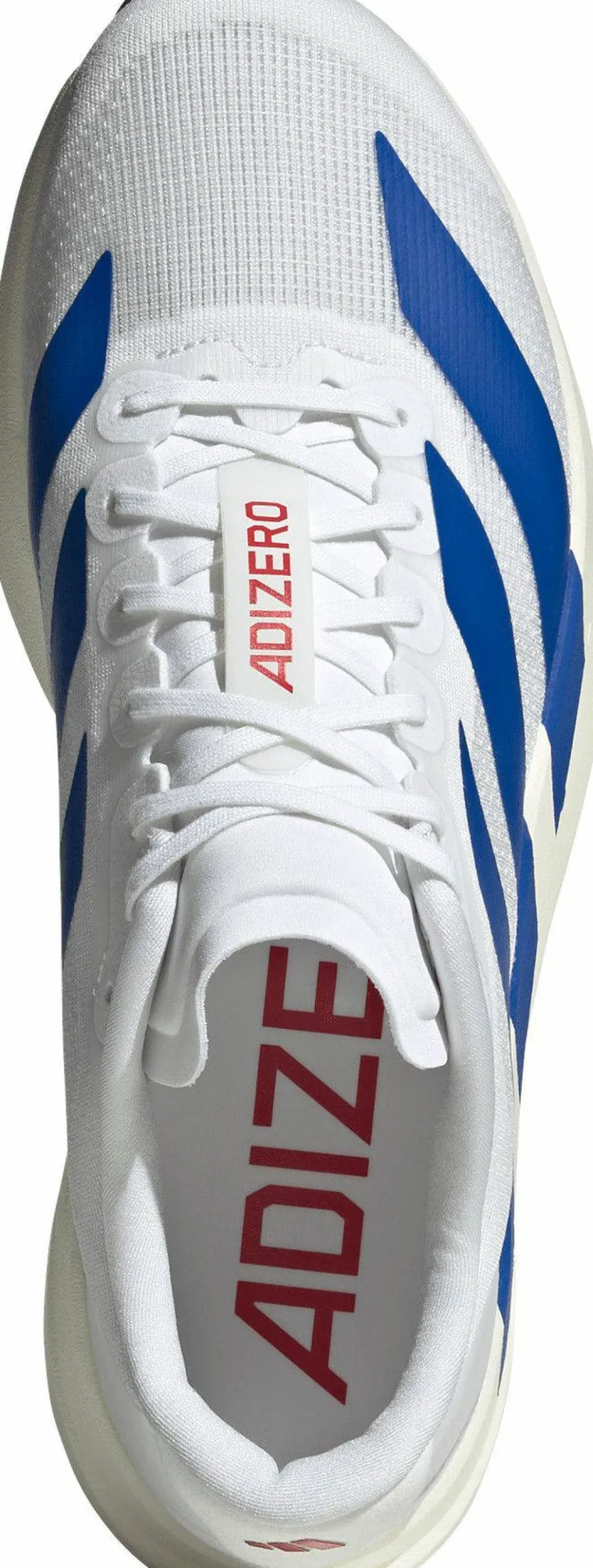 Adidas Men's Adizero Evo SL Cloud White / Royal Blue / Pure Ruby Clearance