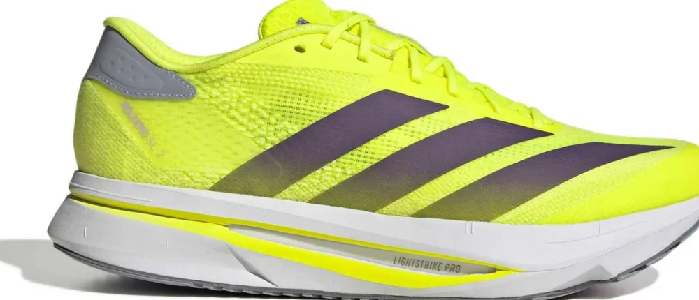 Adidas Men's Adizero SL2 Solar Yellow / Aurora Plum / Powder Plum New