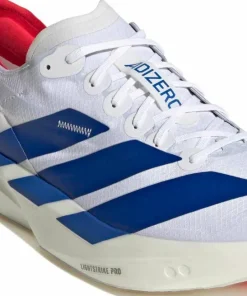 Adidas Men's Adizero Takumi Sen 11 Cloud White/Team Royal Blue/Pure Ruby Hot