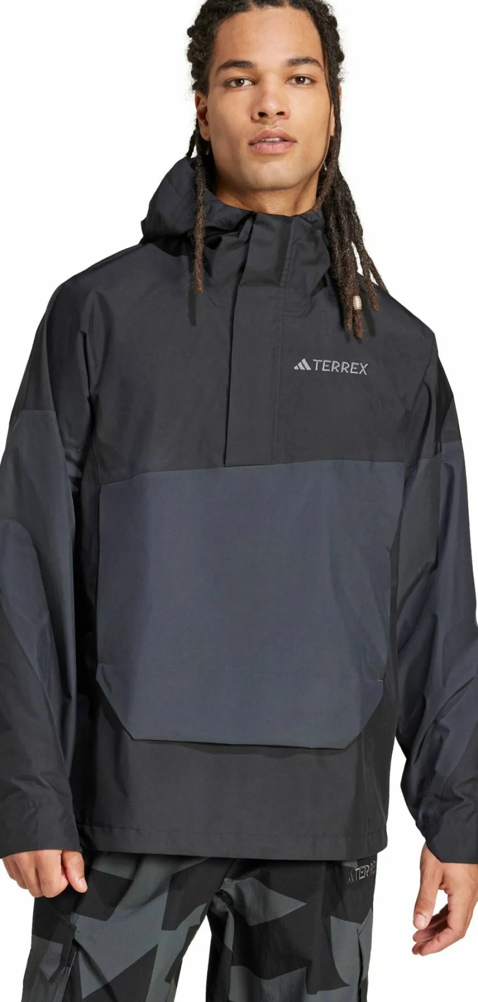 Adidas Men's Terrex Xploric 2.5L Climaproof Anorak Black/carbon
