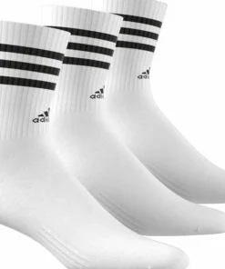 Adidas 3-Stripes Cushioned Sportswear Crew Socks 3-Pairs White/Black Discount