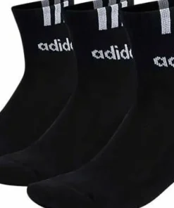 3-Stripes Linear Half-Crew Cushioned Socks 3 Pairs Herrstrumpor|Damstrumpor