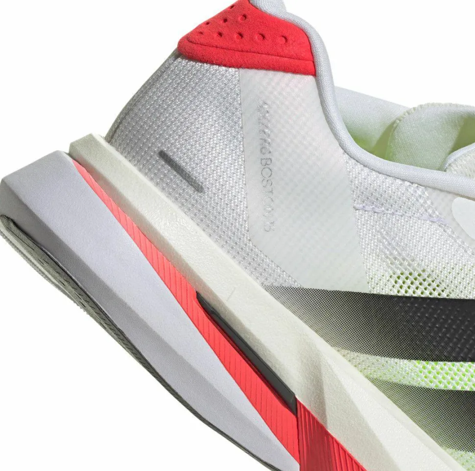 Adidas Women's Adizero Boston 13 Cloud White/Core Black/Lucid Red