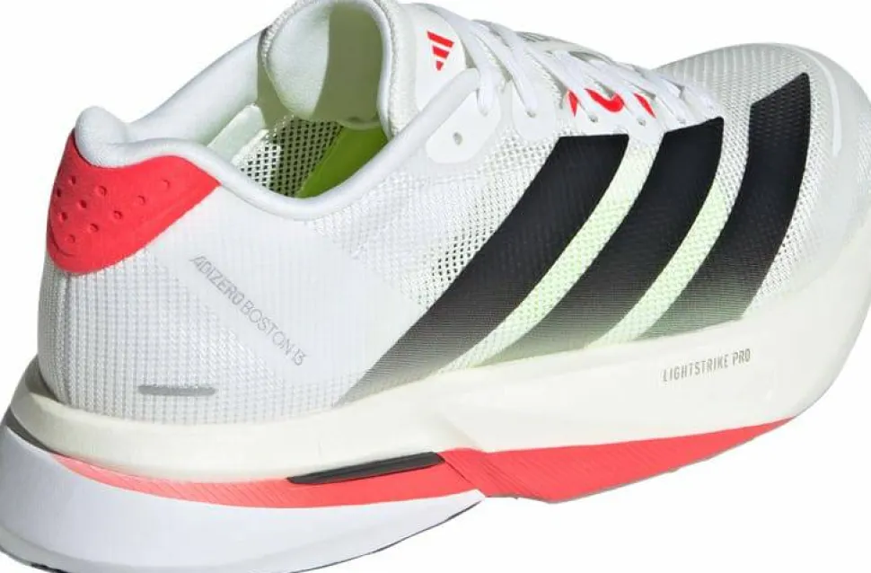 Adidas Women's Adizero Boston 13 Cloud White/Core Black/Lucid Red