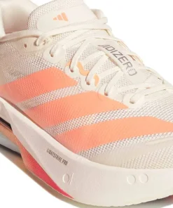 Adidas Women's Adizero Boston 13 Off white/Beam orange/Acid orange