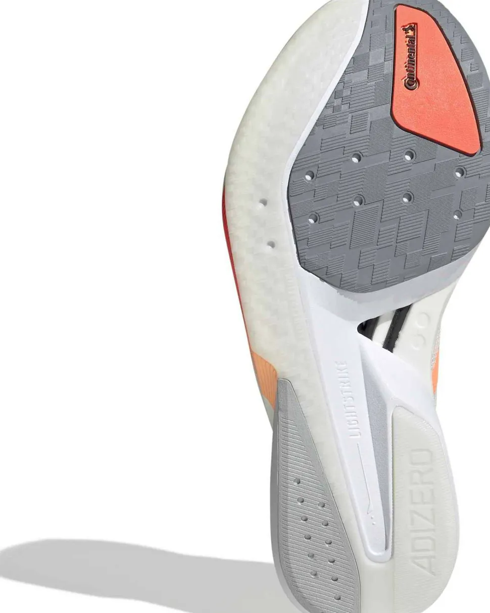 Adidas Women's Adizero Boston 13 Off white/Beam orange/Acid orange