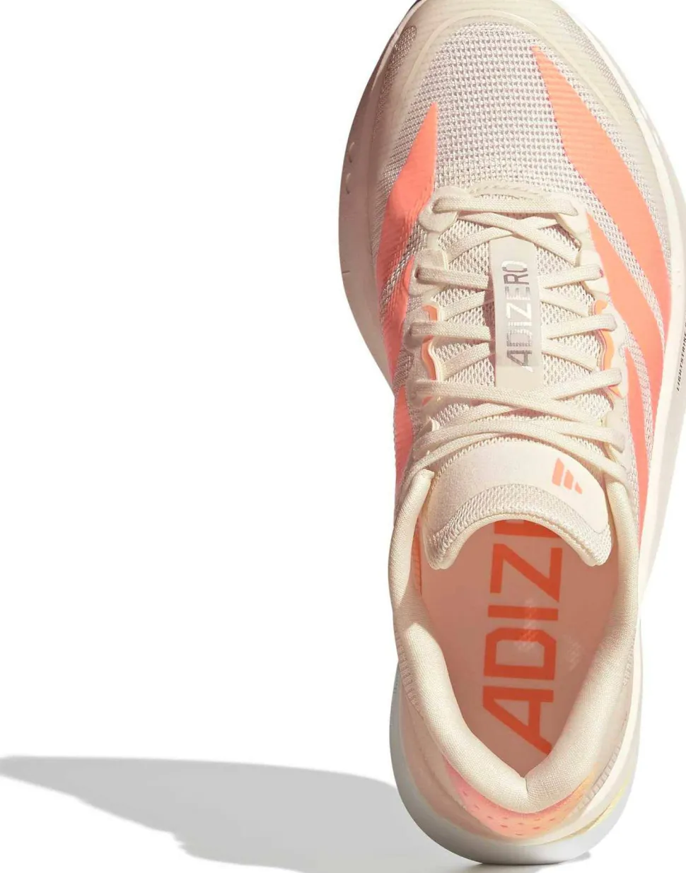 Adidas Women's Adizero Boston 13 Off white/Beam orange/Acid orange