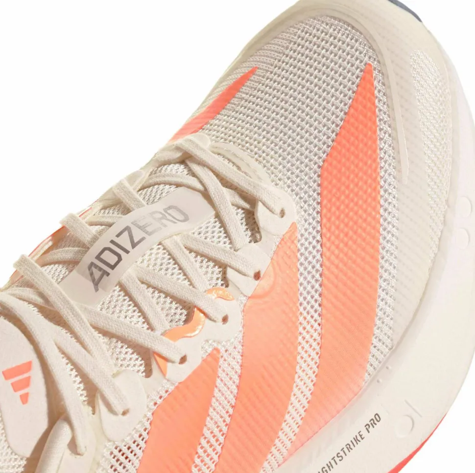 Adidas Women's Adizero Boston 13 Off white/Beam orange/Acid orange