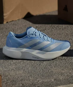 Adidas Women's Adizero Evo SL Glow Blue / Silver met. / Cloud White