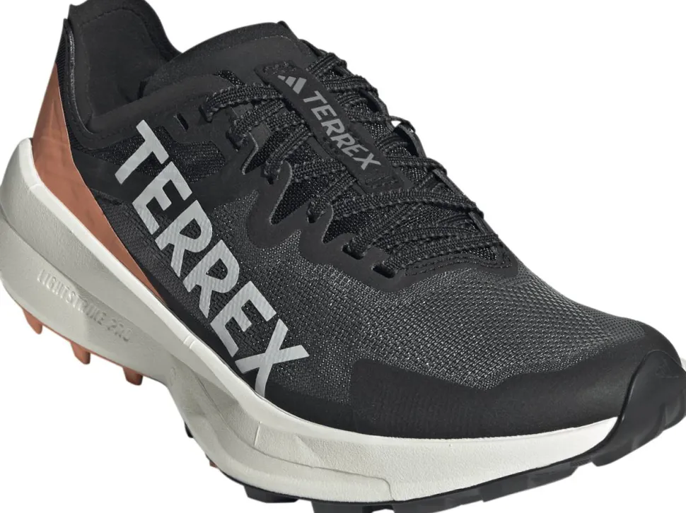 Adidas Women's Terrex Agravic Speed Trail Running Shoes Core Black/Grey One/Amber Tint