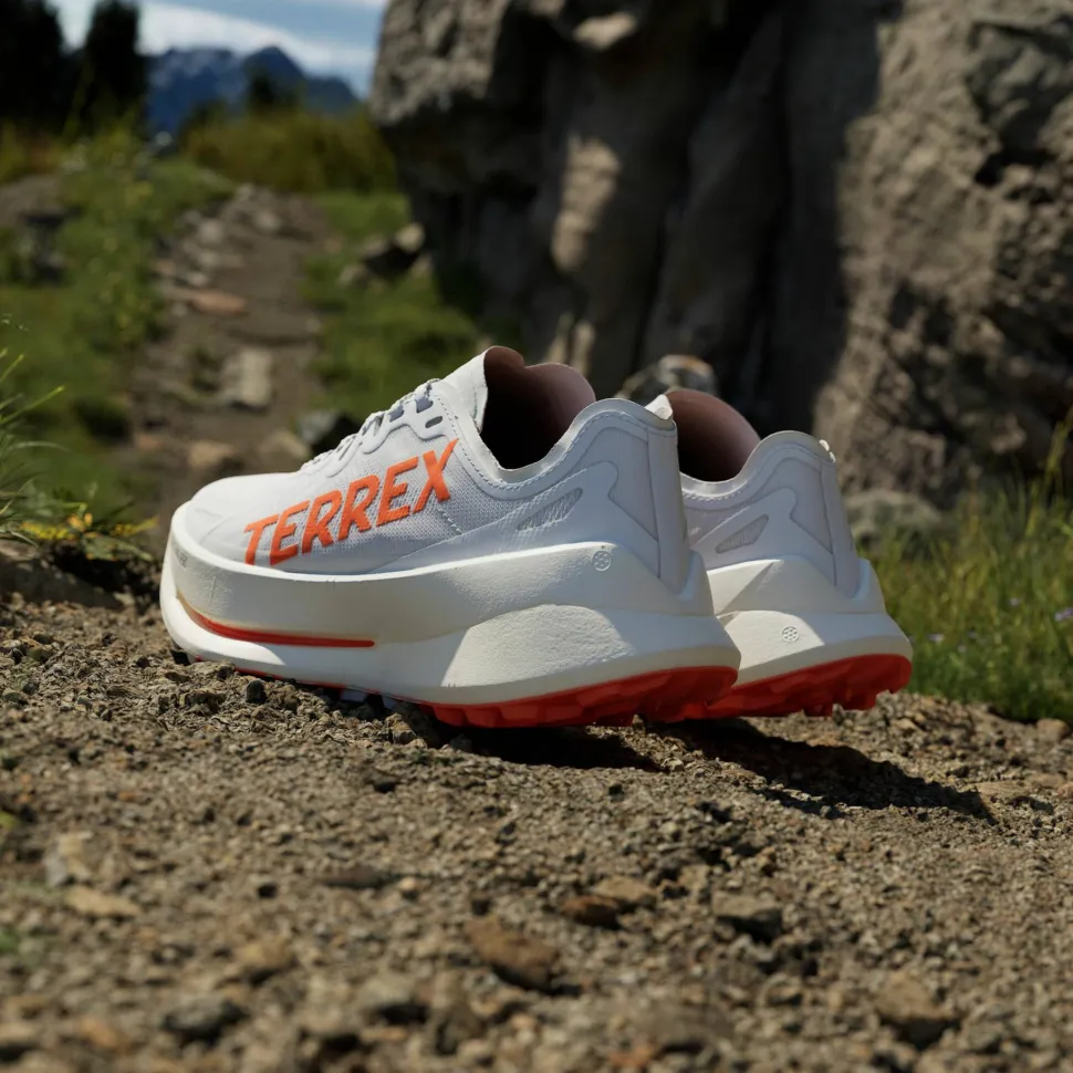 Adidas Women's Terrex Agravic Speed Ultra Trail Running Shoes Cloud White/Impact Orange/Dash Grey
