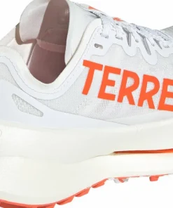 Adidas Women's Terrex Agravic Speed Ultra Trail Running Shoes Cloud White/Impact Orange/Dash Grey