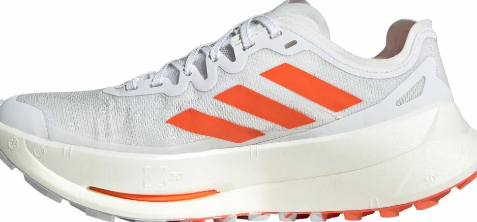Adidas Women's Terrex Agravic Speed Ultra Trail Running Shoes Cloud White/Impact Orange/Dash Grey