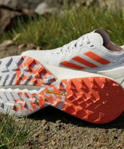 Adidas Women's Terrex Agravic Speed Ultra Trail Running Shoes Cloud White/Impact Orange/Dash Grey