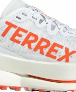 Adidas Women's Terrex Agravic Speed Ultra Trail Running Shoes Cloud White/Impact Orange/Dash Grey