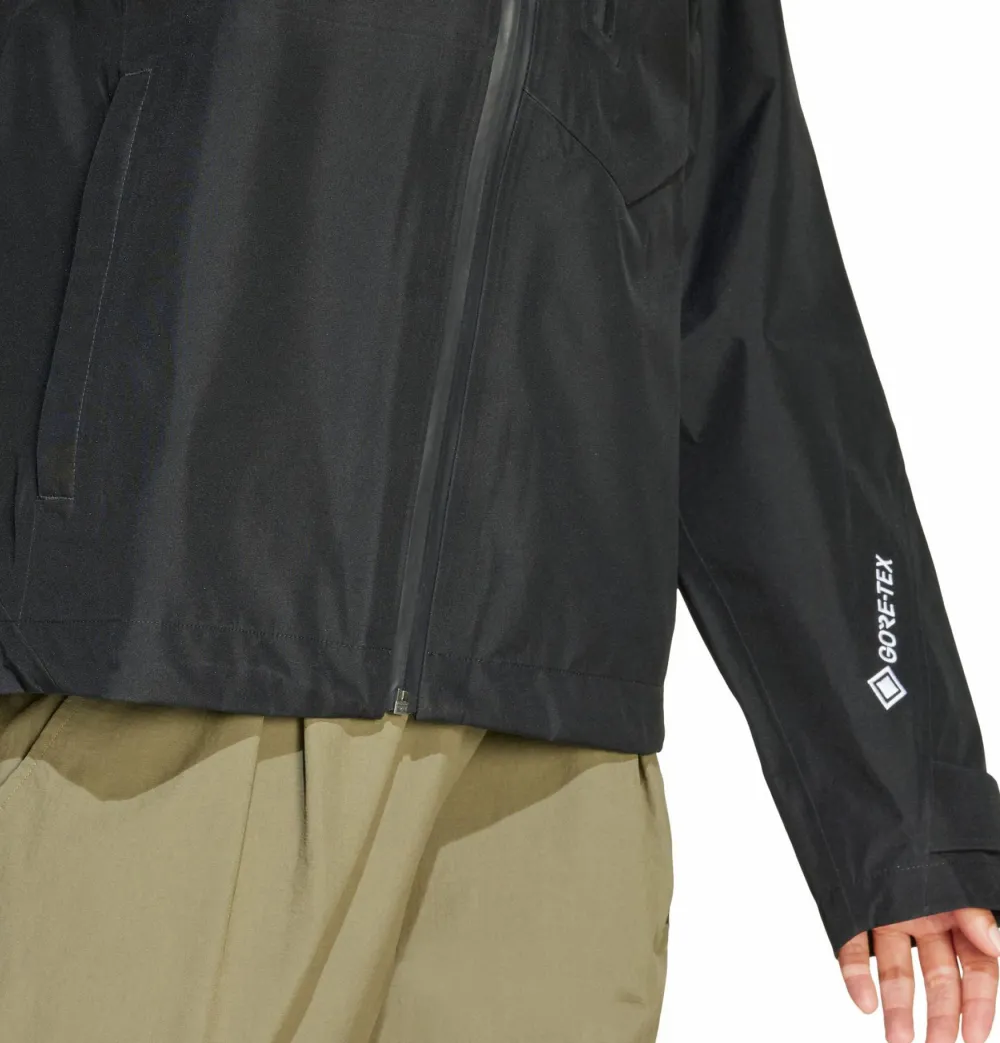 Adidas Women's Terrex Techrock 3L Gore-Tex Performance Jacket Black New
