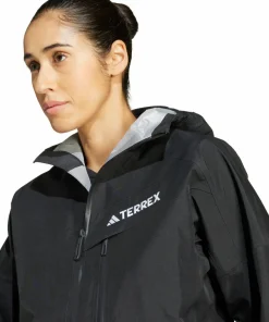 Adidas Women's Terrex Techrock 3L Gore-Tex Performance Jacket Black New