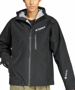 Adidas Women's Terrex Techrock 3L Gore-Tex Performance Jacket Black New