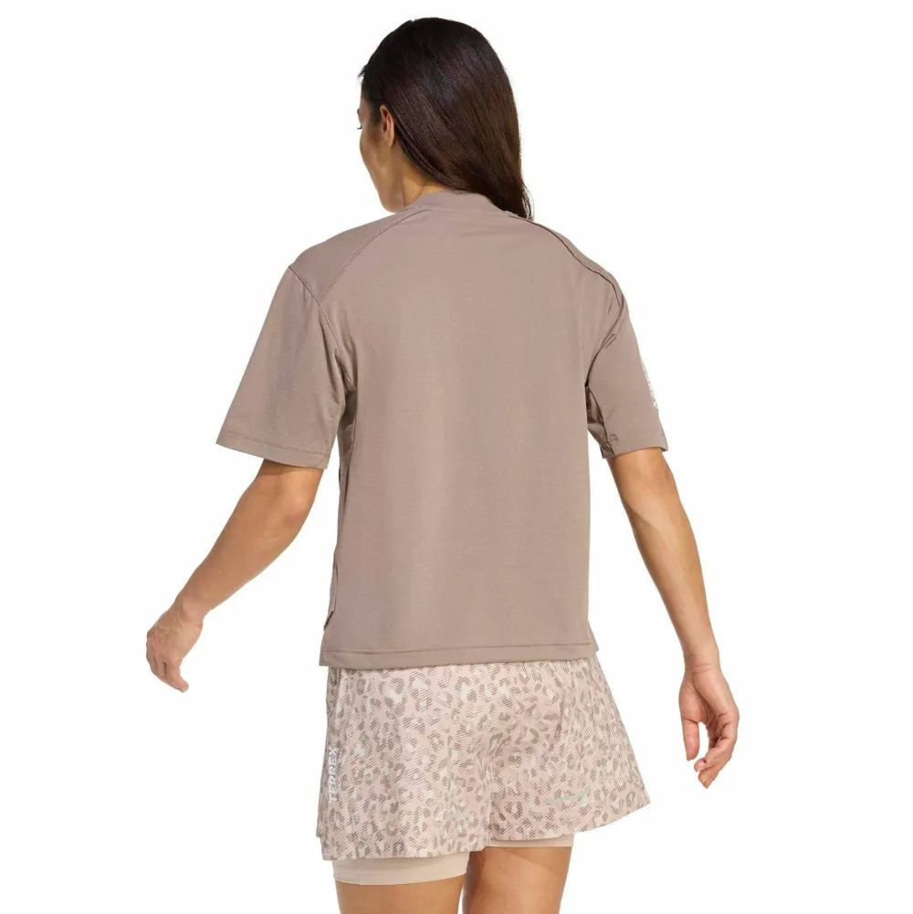 Adidas Women's XPL Trail Tee Trace brown New