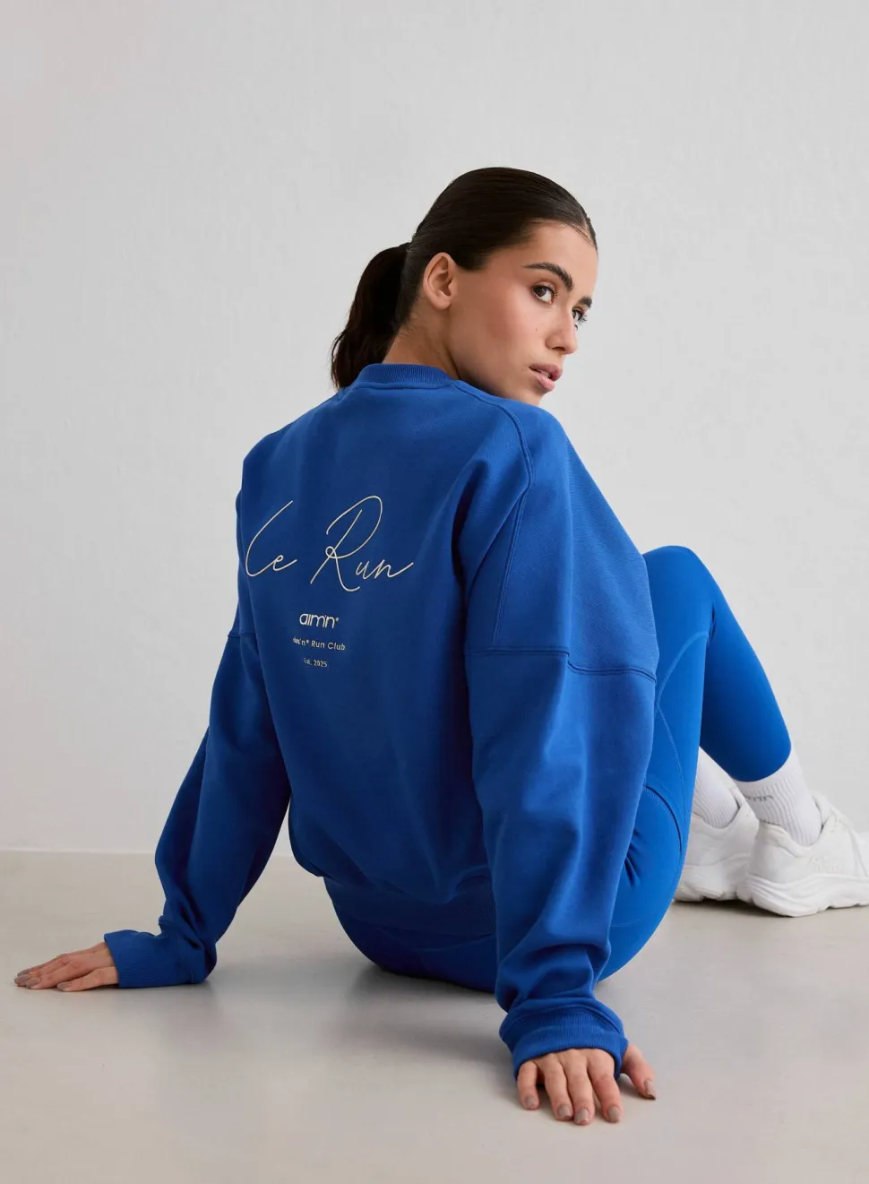 Aim'n Women's Le Run Running Sweatshirt Azure