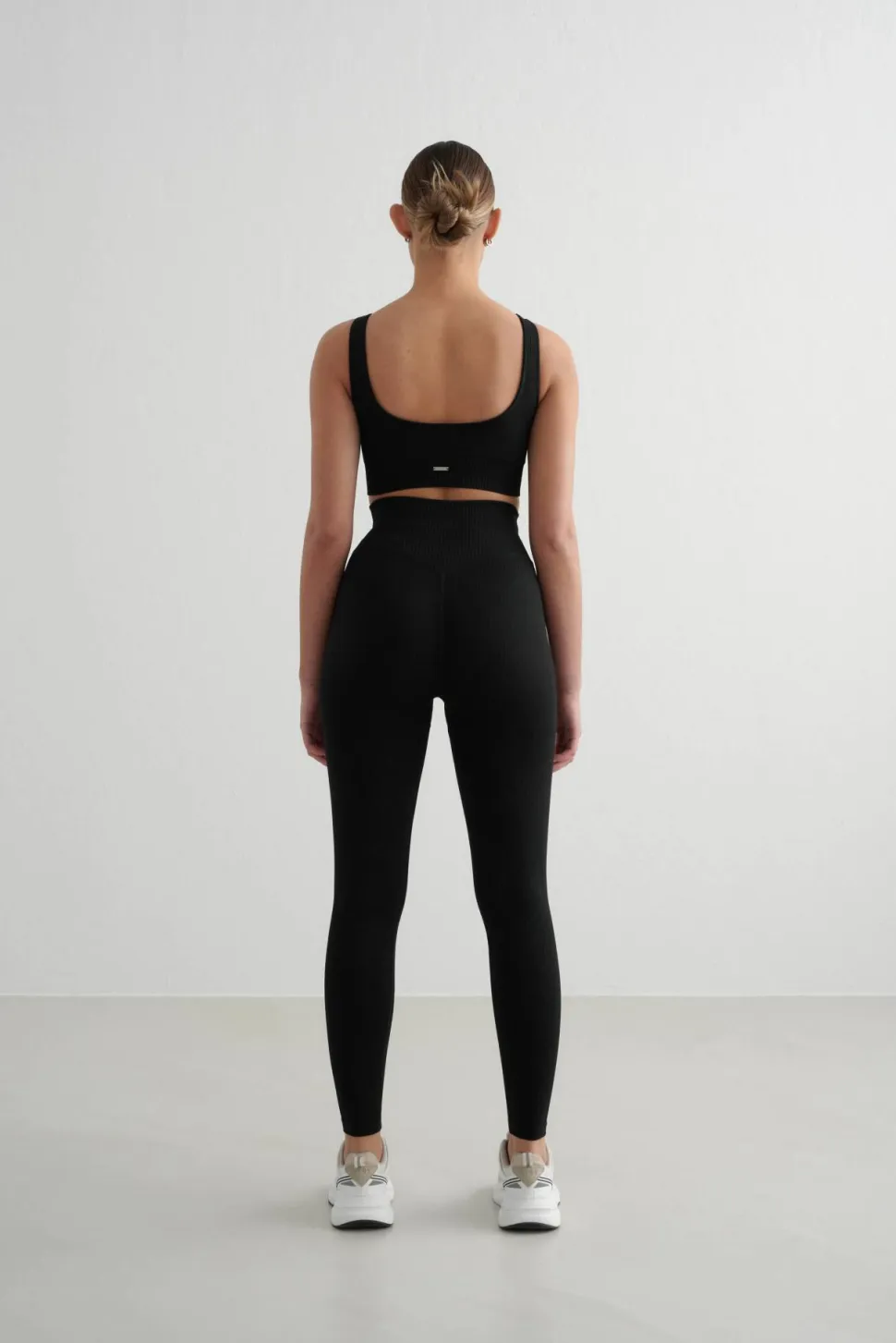 Aim'n Women's Ribbed Seamless Tights Black
