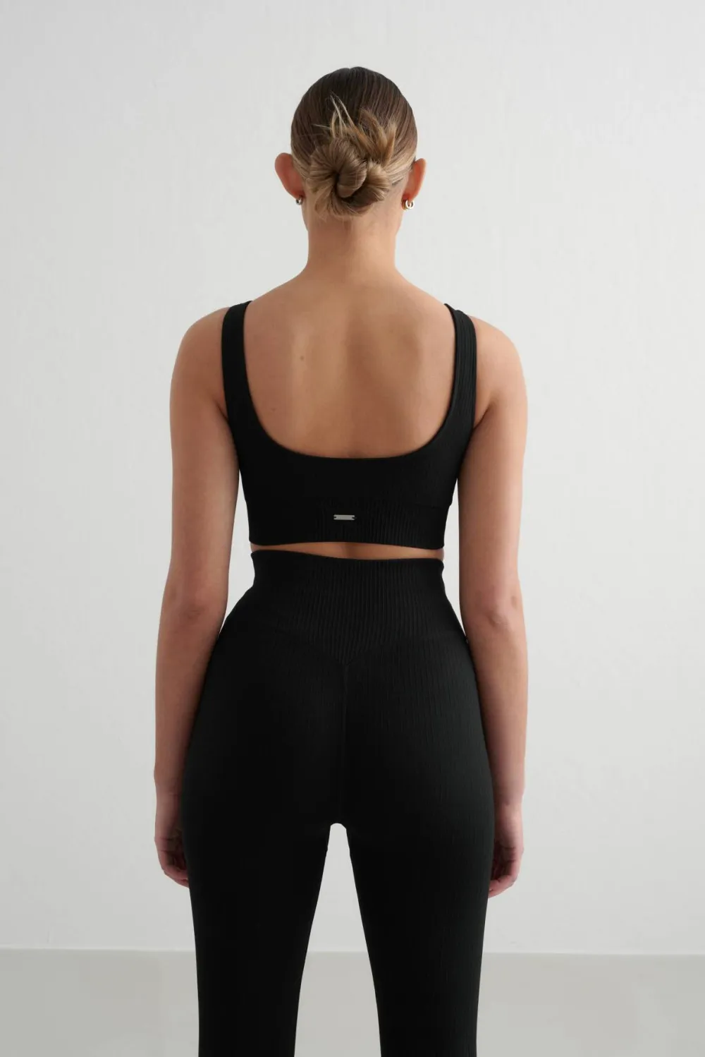 Aim'n Women's Ribbed Seamless Tights Black Hot