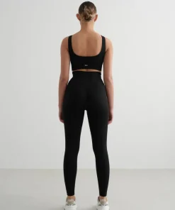 Aim'n Women's Ribbed Seamless Tights Black Hot