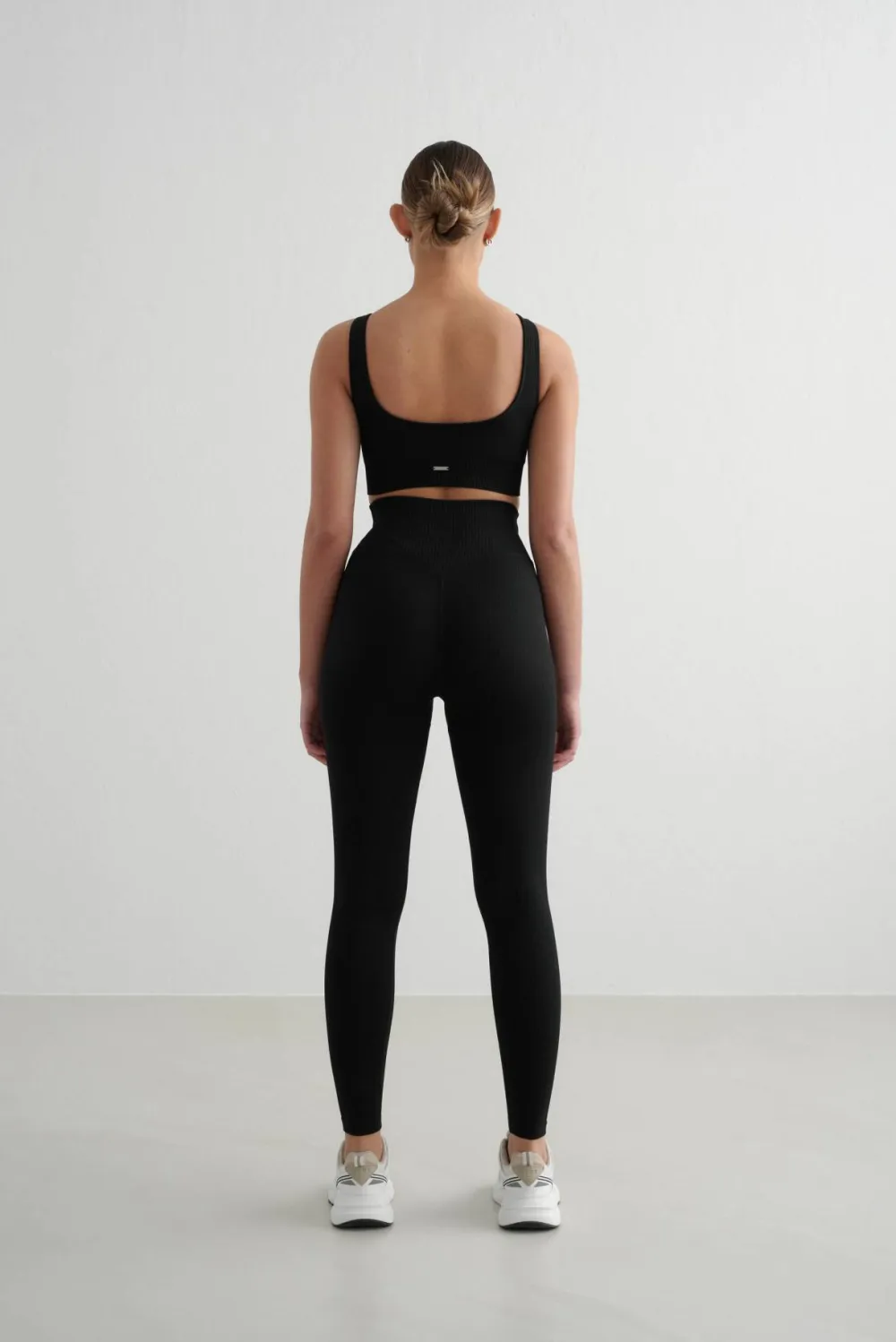 Aim'n Women's Ribbed Seamless Tights Black Hot