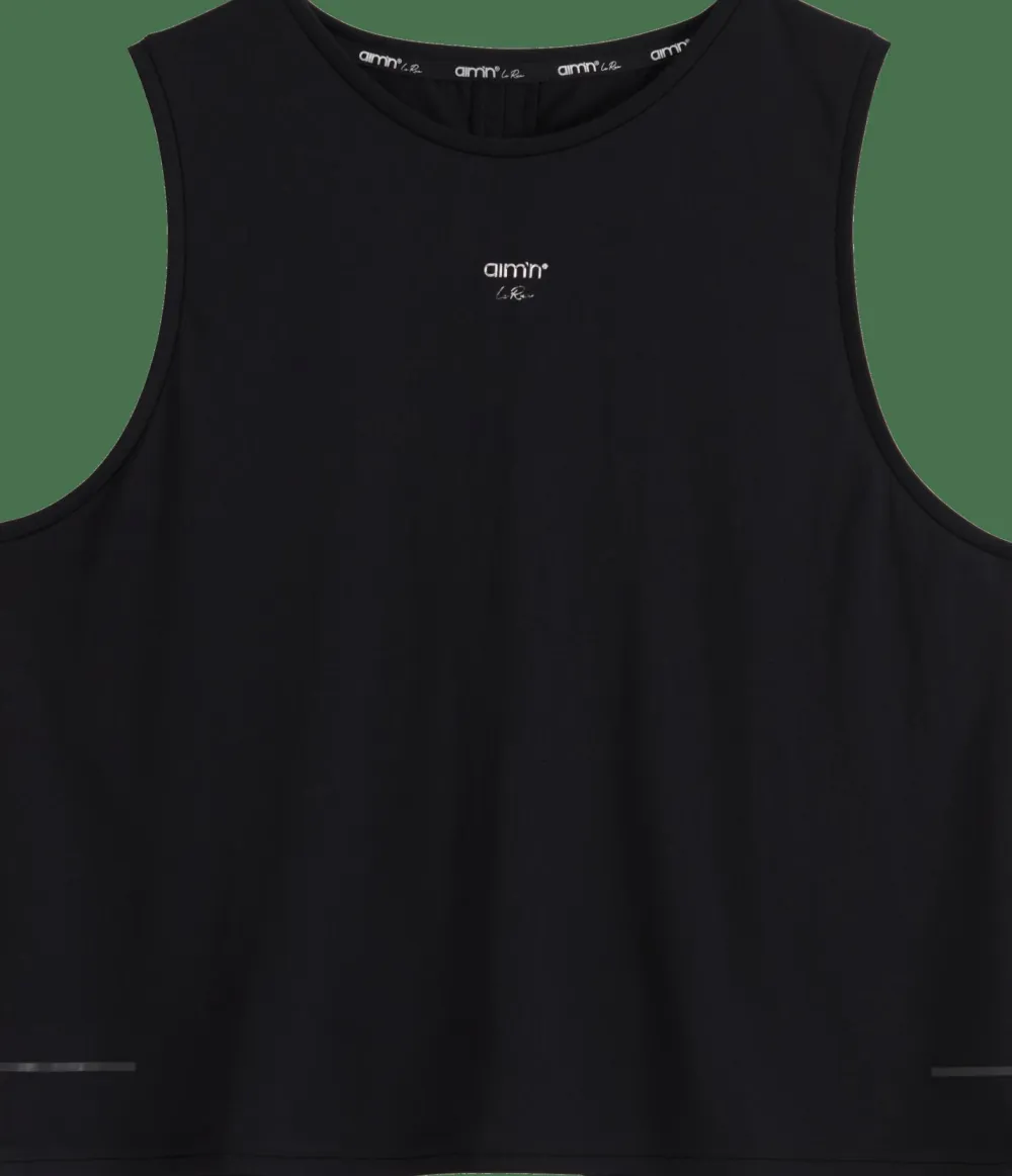 Aim'n Women's Seamless Running Top Black New