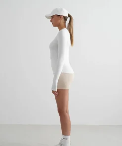 Aim'n Women's Soft Basic Long Sleeve White