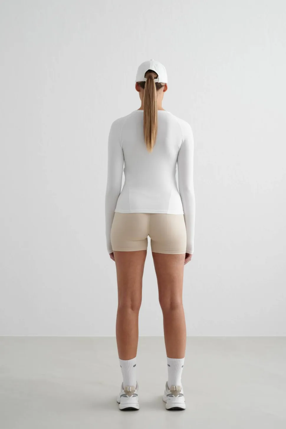 Aim'n Women's Soft Basic Long Sleeve White