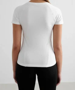 Aim'n Women's Soft Basic Short Sleeve White Online