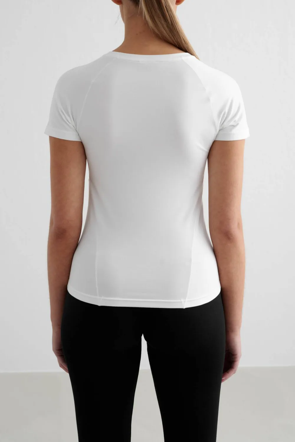 Aim'n Women's Soft Basic Short Sleeve White Online
