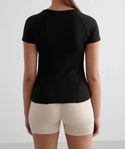 Sale Women's Soft Basic Short Sleeve Damtröjor & Skjortor|Träningskläder Dam
