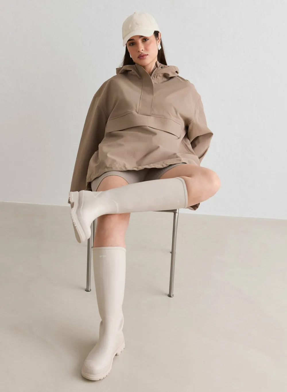 Aim'n Women's Waterproof Oversized Anorak Espresso Sale