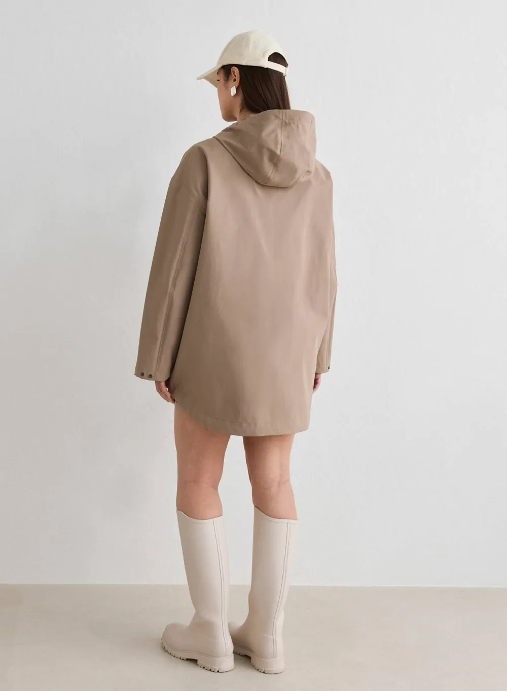 Aim'n Women's Waterproof Oversized Anorak Espresso Sale