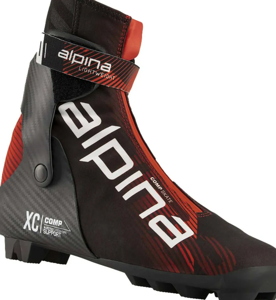 Alpina Unisex Comp Skate Black/Red