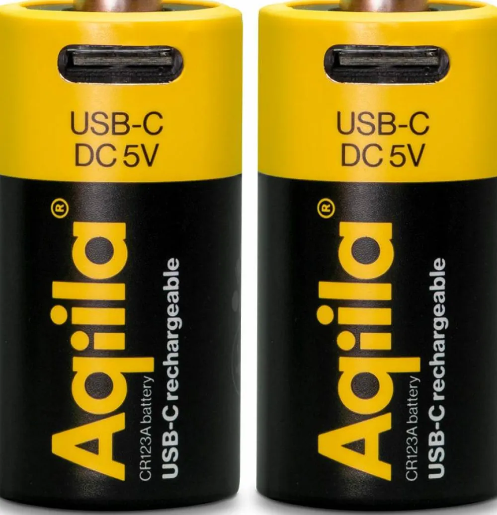 Sale USB-C Rechargeable CR123A Battery (3V / 750mAh) 2-pack Elektronik